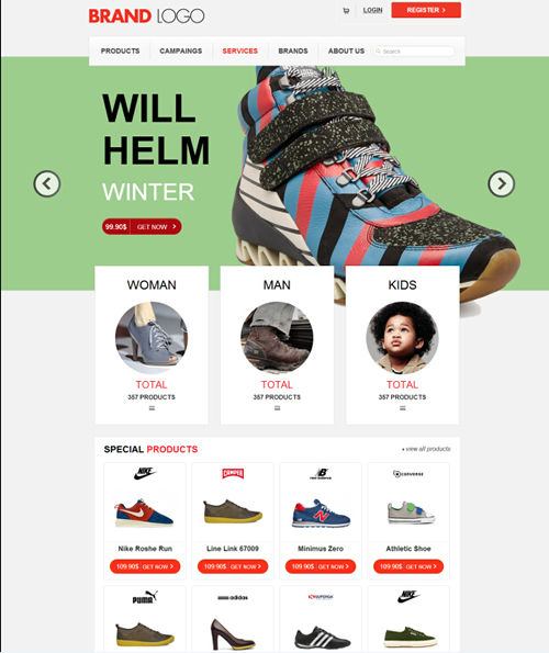 �˷N��ͬ��͵�푑�(y��ng)ʽ�W(w��ng)վ���O(sh��)�p��